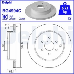Compre Kit de rolamento de roda da DELPHI BK1693 a um preço baixo por 282,08 €