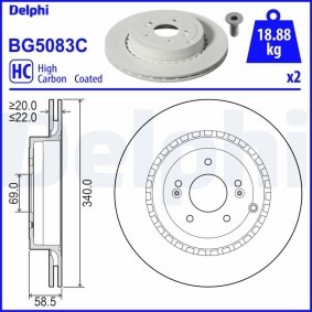 Compre Kit de rolamento de roda da DELPHI BK434 a um preço baixo por 75,94 €
