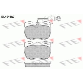 Köp Bromsbelägg av FTE BL1011A2 till det låga priset 523,36 kr