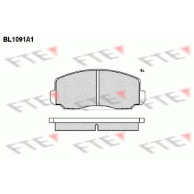 Köp Bromsbelägg av FTE BL1091A1 till det låga priset 755,26 kr
