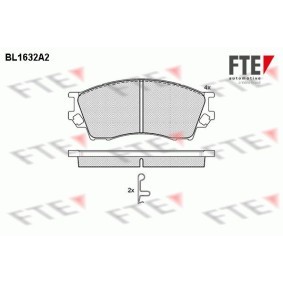 Comprar Juego de pastillas de freno de FTE BL1632A2 a bajo precio de 105,13 €