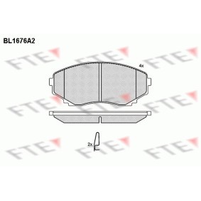 Comprar Juego de pastillas de freno de FTE BL1676A2 a bajo precio de 105,86 €