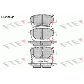 Køb Bremseklodser af FTE BL2599A1 til den lave pris 302,15 DKK