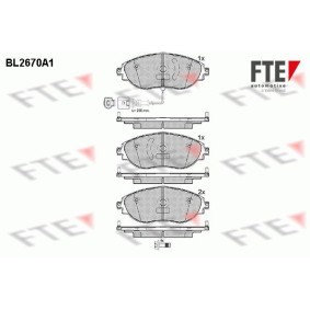 Köp Bromsbelägg av FTE BL2670A1 till det låga priset 751,61 kr