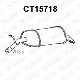 Compre Panela de escape traseira da VENEPORTE CT15718 a um preço baixo por 124,00 €