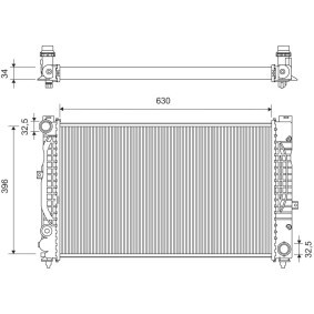 Achetez des Radiateur du moteur VALEO 731756 à prix pour 361,78 €
