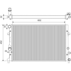 Achetez des Radiateur du moteur VALEO 735280 à prix pour 118,54 €