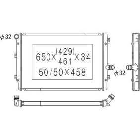 Achetez des Radiateur du moteur DIEDERICHS DCM3443 à prix pour 110,16 €