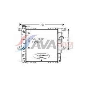 Comprar Radiador, refrigeración del motor de AVA COOLING SYSTEMS DWA2062 a bajo precio de 229,47 €