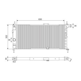 Acquista Radiatore motore da VALEO 883858 a buon mercato per soli 109,41 €