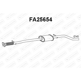 Vorschalldämpfer FA25654 FIAT GRANDE PUNTO von VENEPORTE