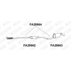 Compre Panela de escape traseira da VENEPORTE FA25664 a um preço baixo por 204,05 €