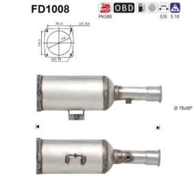 Partikelfilter (DPF) FD1008 FIAT ULYSSE von AS