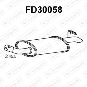 Compre Panela de escape traseira da VENEPORTE FD30058 a um preço baixo por 81,52 €