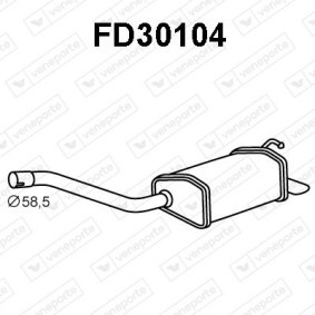 Compre Panela de escape traseira da VENEPORTE FD30104 a um preço baixo por 102,09 €