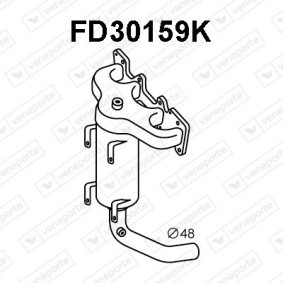 Krümmerkatalysator FD30159K CHRYSLER von VENEPORTE