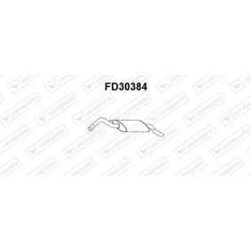 Compre Panela de escape traseira da VENEPORTE FD30384 a um preço baixo por 88,98 €