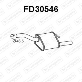 Compre Panela de escape traseira da VENEPORTE FD30546 a um preço baixo por 72,95 €