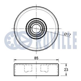 Comprar Amortiguador vibraciones, correa poli V de RUVILLE 55126 a bajo precio de 44,29 €