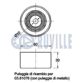 Acquista Rullo tenditore, cinghia dentata da RUVILLE 57306 a buon mercato per soli 54,16 €