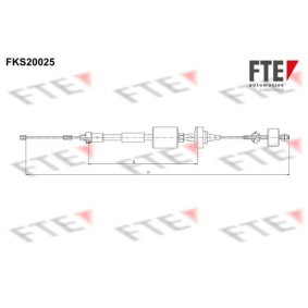 Acquista Cavo frizione da FTE FKS20025 a buon mercato per soli 30,15 €