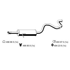 Compre Panela de escape traseira da ERNST 330152 a um preço baixo por 168,30 €
