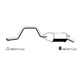Compre Panela de escape traseira da ERNST 343251 a um preço baixo por 144,13 €