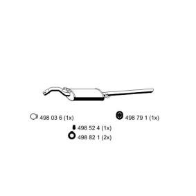 Compre Panela de escape traseira da ERNST 640107 a um preço baixo por 142,42 €