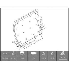 Comprar Juego de forros de freno, freno de tambor de FERODO K19933.1-F3653 a bajo precio de 123,80 €