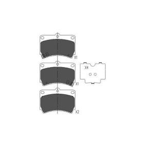 Köp Bromsbelägg av KAVO PARTS KBP-4501 till det låga priset 322,56 kr