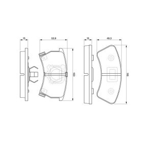 Compre Pastilhas de travão da BOSCH 0 986 424 006 a um preço baixo por 53,01 €