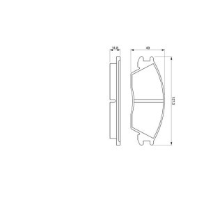 Compre Pastilhas de travão da BOSCH 0 986 424 135 a um preço baixo por 32,65 €