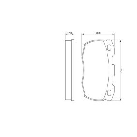 Compre Pastilhas de travão da BOSCH 0 986 424 286 a um preço baixo por 26,69 €