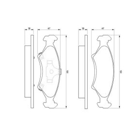 Compre Pastilhas de travão da BOSCH 0 986 424 348 a um preço baixo por 42,34 €