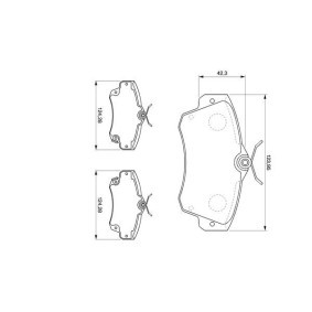 Compre Pastilhas de travão da BOSCH 0 986 424 586 a um preço baixo por 75,71 €