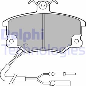 Compre Pastilhas de travão da DELPHI LP496 a um preço baixo por 5,02 €