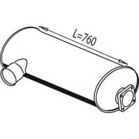 Mittel- / Endschalldämpfer von DINEX 49318