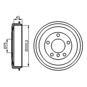 Comprar Tambor de freno de BOSCH 0 986 477 043 a bajo precio de 28,95 €