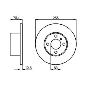 Compre Disco de travão da BOSCH 0 986 478 032 a um preço baixo por 45,01 €