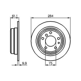 Compre Disco de travão da BOSCH 0 986 478 044 a um preço baixo por 26,67 €