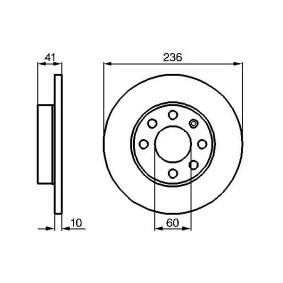 Compre Disco de travão da BOSCH 0 986 478 080 a um preço baixo por 18,41 €