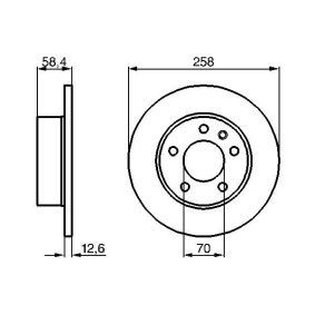 Compre Disco de travão da BOSCH 0 986 478 266 a um preço baixo por 14,95 €