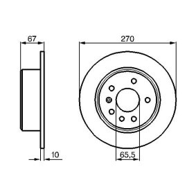 Compre Disco de travão da BOSCH 0 986 478 267 a um preço baixo por 35,00 €