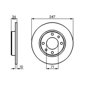 Compre Disco de travão da BOSCH 0 986 478 359 a um preço baixo por 49,69 €