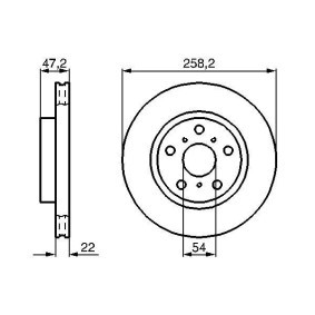 Compre Disco de travão da BOSCH 0 986 478 396 a um preço baixo por 138,71 €