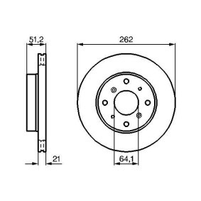 Compre Disco de travão da BOSCH 0 986 478 447 a um preço baixo por 34,56 €