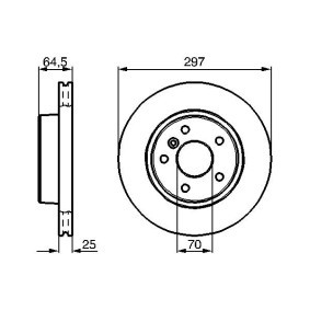 Compre Disco de travão da BOSCH 0 986 478 483 a um preço baixo por 54,95 €