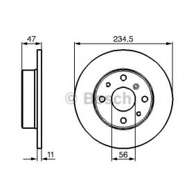 Compre Disco de travão da BOSCH 0 986 478 500 a um preço baixo por 21,56 €