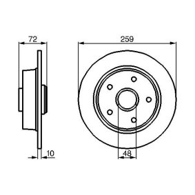 Compre Disco de travão da BOSCH 0 986 478 700 a um preço baixo por 35,08 €