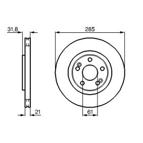 Compre Disco de travão da BOSCH 0 986 478 719 a um preço baixo por 57,05 €